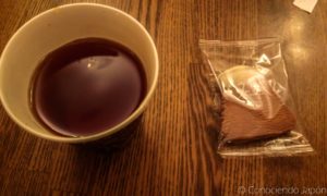 Té y galletita del Monte Fuji